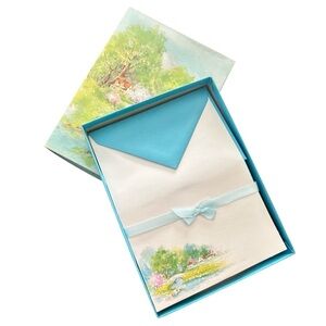 Vintage Carlton Stationery Set In Original Box Made In Canada